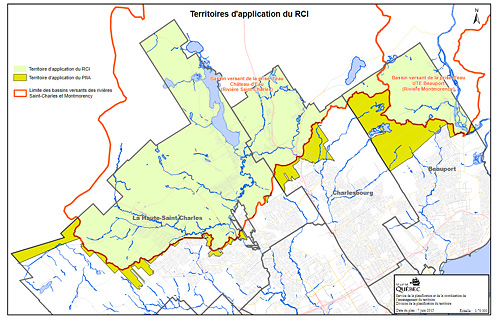 Territoires d'application du RCI.