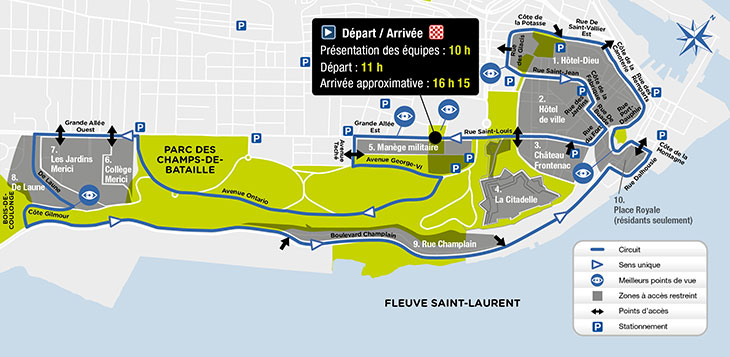 Carte du circuit.