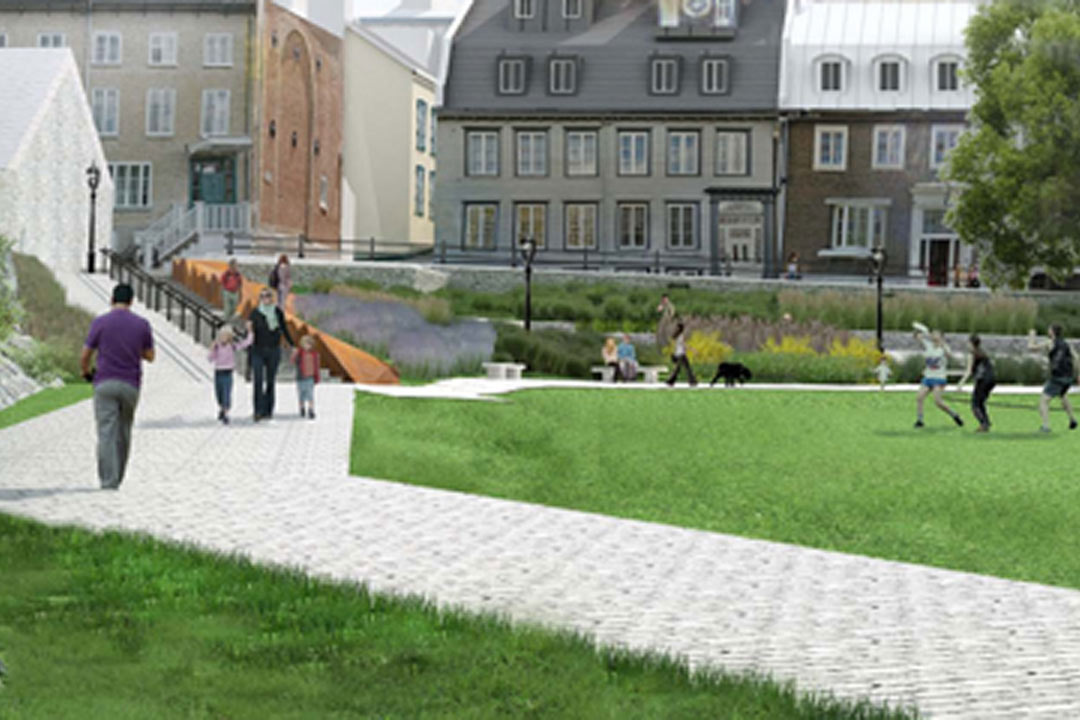 Aménagement projeté des Jardins du Corps-de-Garde