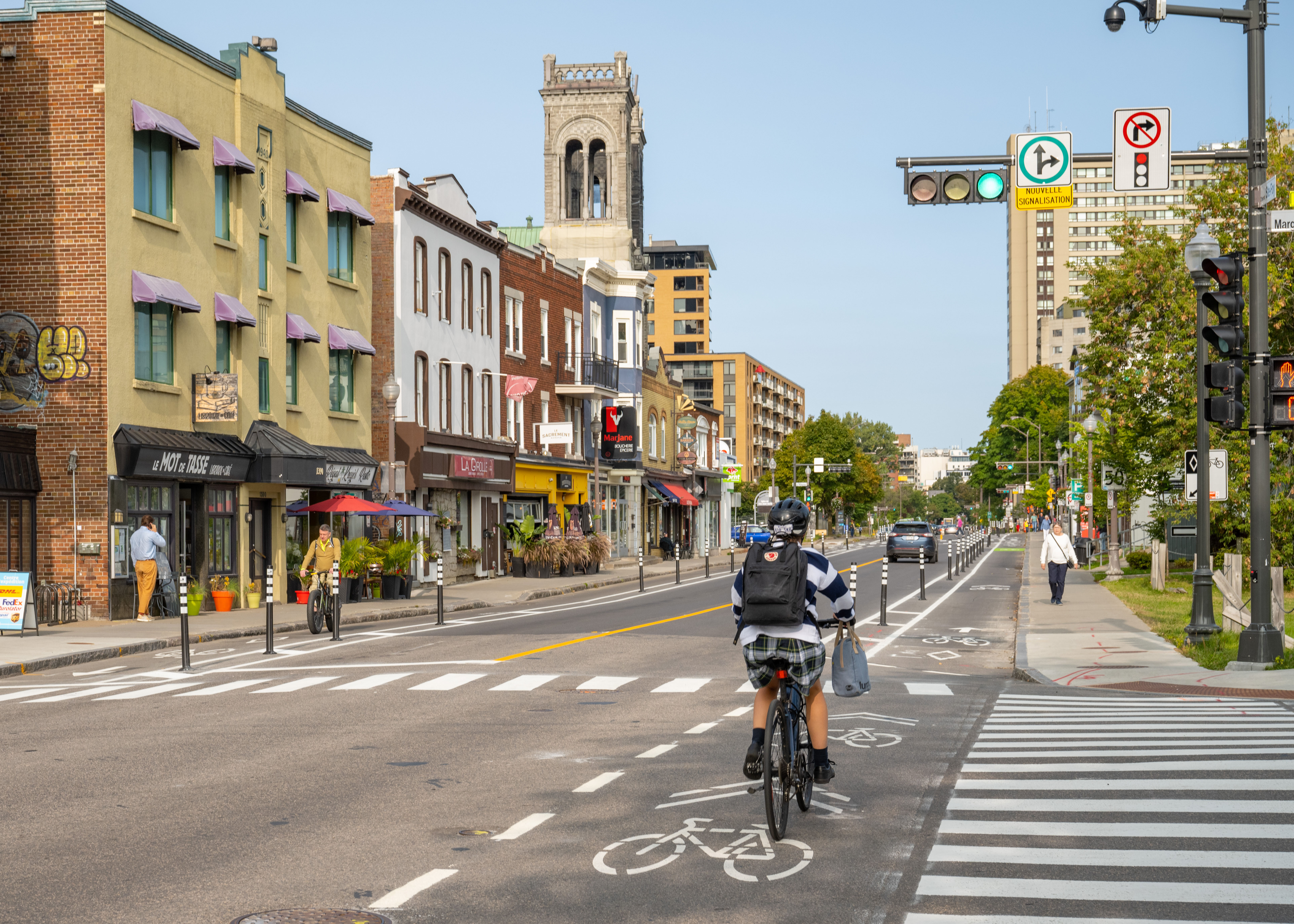 Lien cyclable chemin Sainte-Foy