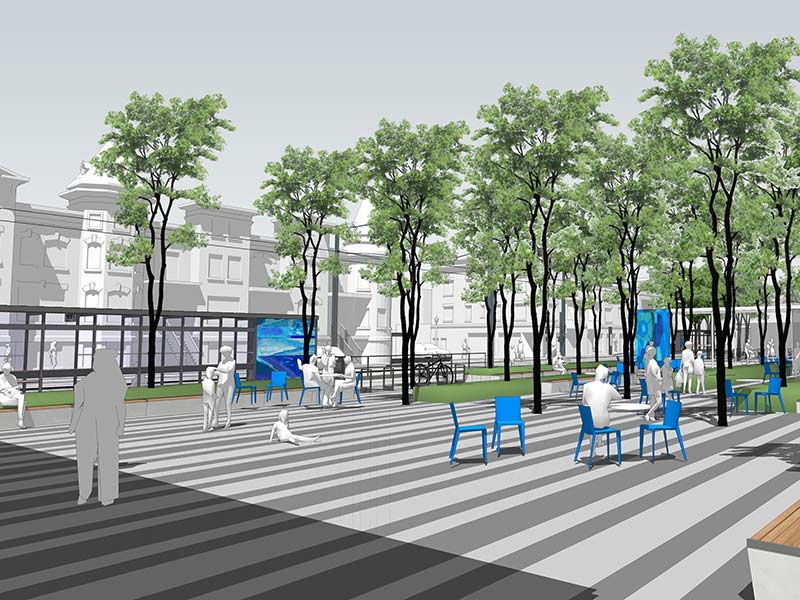 Nouvelle place publique (maquette conceptuelle)